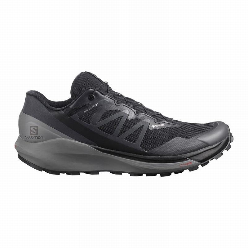 Buty Do Biegania Męskie Salomon SENSE RIDE 4 GORE-TEX INVISIBLE FIT - Czarne - Polska (423-OVPLYD)